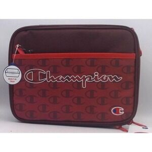 Champion Center Lunch Kit with Tray - Dark Red Logo, BRAND NEW WITH TAGS
